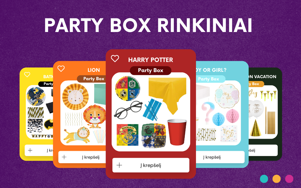 PartyBox rinkiniai